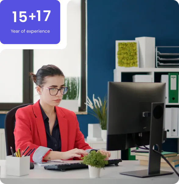 Professional working